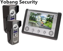 Yobang Security freeship 7″Color Wired Video Doorbell and Video Intercom Rainproof Door Phone Home Security door bell phone