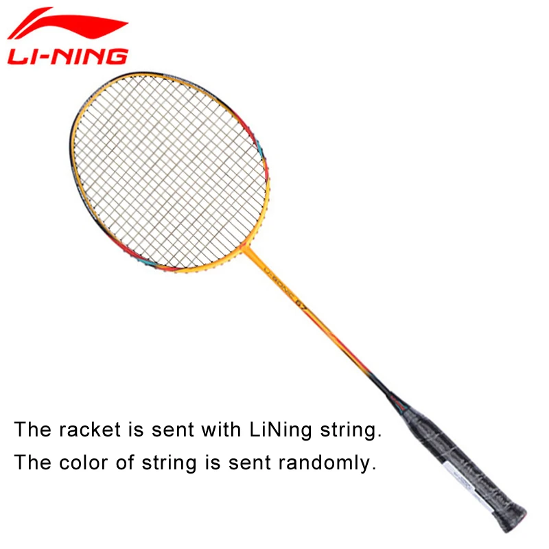 Li-Ning U-Sonic 67 ракетки для бадминтона со шнуровкой, подкладка из углеродного волокна AYPM228 ZYF212