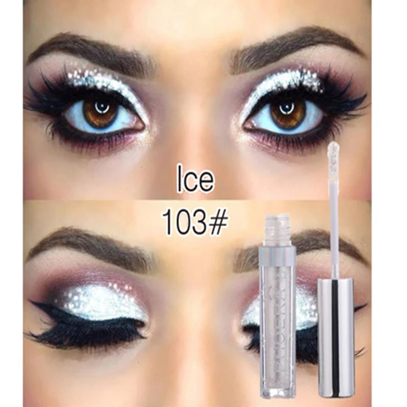 PHOERA Brand New Eye Shadow 1pc 12 Colors Magnificent Metals Glitter and Glow Liquid Eyeshadow Hot Fashion Cosmetic TSLM1
