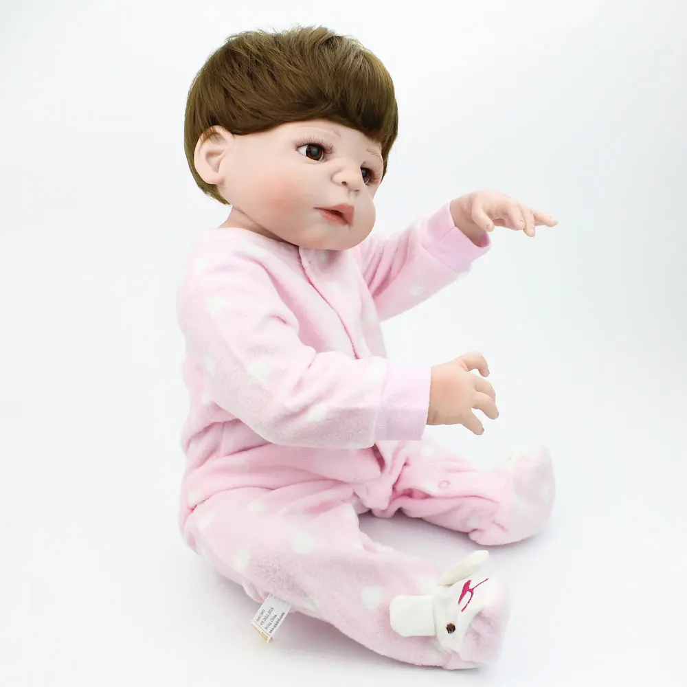 

NPKDOLL 22 Inch Doll Reborn Full Body Silicone Reborn Dolls Toy For Girls Lifelike Newborn Baby Doll Children Dolls Toys