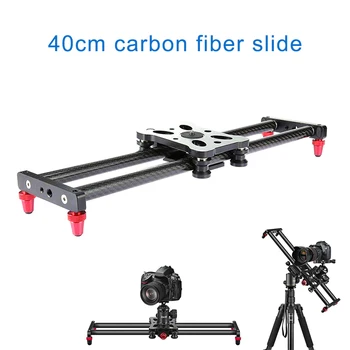 

15.7Inch Carbon Fiber Camera Slider Track with 4 Roller Bearing for Video Movie Making DJA99
