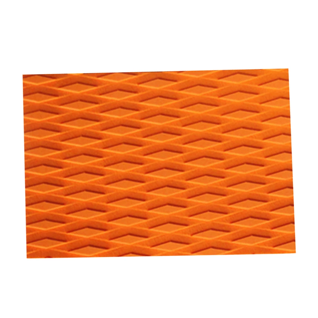 8 Pieces Non-Slip Orange EVA Surfboard SUP Surf Traction Pad Deck Grip Tail Pads Traction Pad Accessories