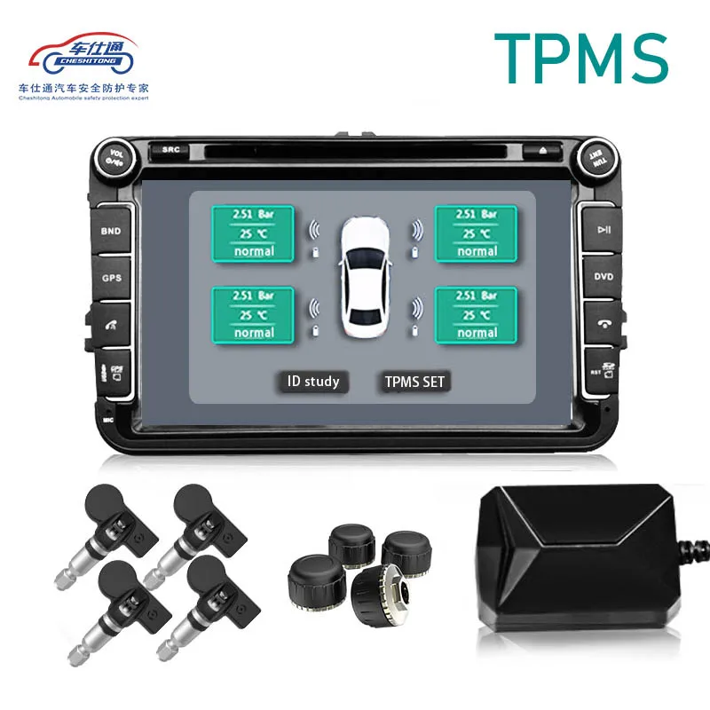 USB Android TPMS de presión de neumáticos/monitor de navegación Android de control de presión de sistema de alarma/transmisión inalámbrica TPMS - 1