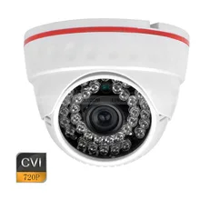 1.0MP 720p CVI Plastic Dome Security Camera 36 IR 3.6mm Wide Angle Lens