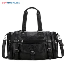 Модная кожаная сумка для девушек, Большая водонепроницаемая сумка Weekender, большие сумки для путешествий, ручная сумка для мужчин и женщин, женская сумка Qvernight