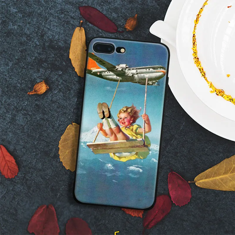 

Creativity Trippy Universe Art little girl Tpu Soft Silicone Phone Case Cover Shell For Apple IPhone 5 5s SE 6 6s 7 8 Plus X 10