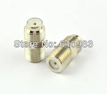 

(100pcs/lot) F Female jack to Female jack Coaxial Barrel Coupler adapter connector Coax Cable RG6 F81 3GHz