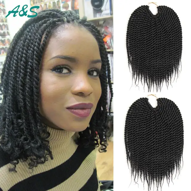 Free Gifts Best Quality Short Baby Senegalese Twist Hair Extension