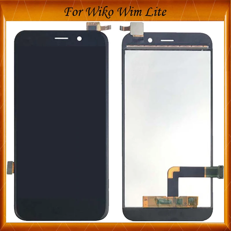 

100% Tested OK Black Color For Wiko Wim Lite LCD Display + Touch Screen Assembly Replacement For wim lite LCD IN Stock