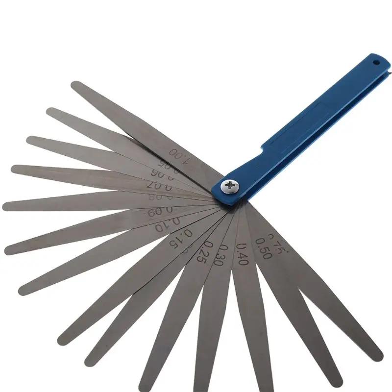 1Pc Wear-resistant Stainless Steel Feeler Gauge 14 Blade Thickness Gap Metric Filler Measure Tool Car Repair Tool 1Pc Wear-resistant Stainless Steel Feeler Gauge 14 Blade Thickness Gap Metric Filler Measure Tool Car Repair Tool