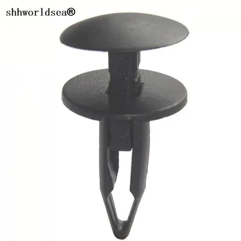 

shhworldsea 100pcs auto clip and fastener bumper fascia push type fits into 7.9mm hole for GM 21095797 for saturn 1996-on