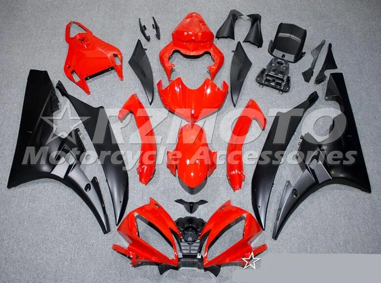 

3Gifts New Fairings Kit Fit For Yamaha YZF 600 R6 06 07 YZF-R6 2006 2007 ABS Plastic Motorcycle Fairing custom red black matte