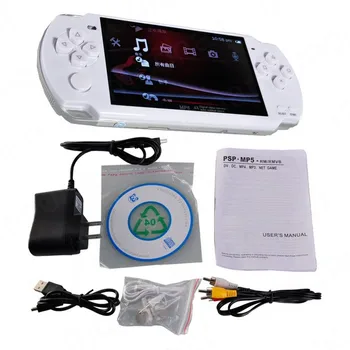 

2019 FREE Built-in 5000 games, 8GB 4.3 Inch PMP Handheld Game Player MP3 MP4 MP5 Player Video FM Camera Portable Game Console
