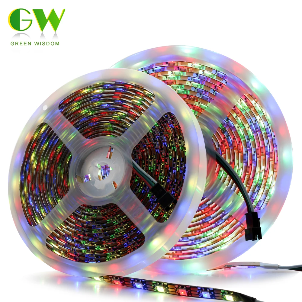 

SK6812 Pixel LED Strip (Update of WS2812B) RGBW RGBWW 4 in 1 1M/5M 30/60/144 LEDs/Pixels/M Addressable LED Strip Light 5050