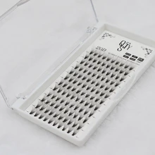 0.07C 20D Женские Накладные ресницы, волнистые Индивидуальные ресницы для наращивания, норковые черные мягкие натуральные накладные ресницы, инструменты для макияжа