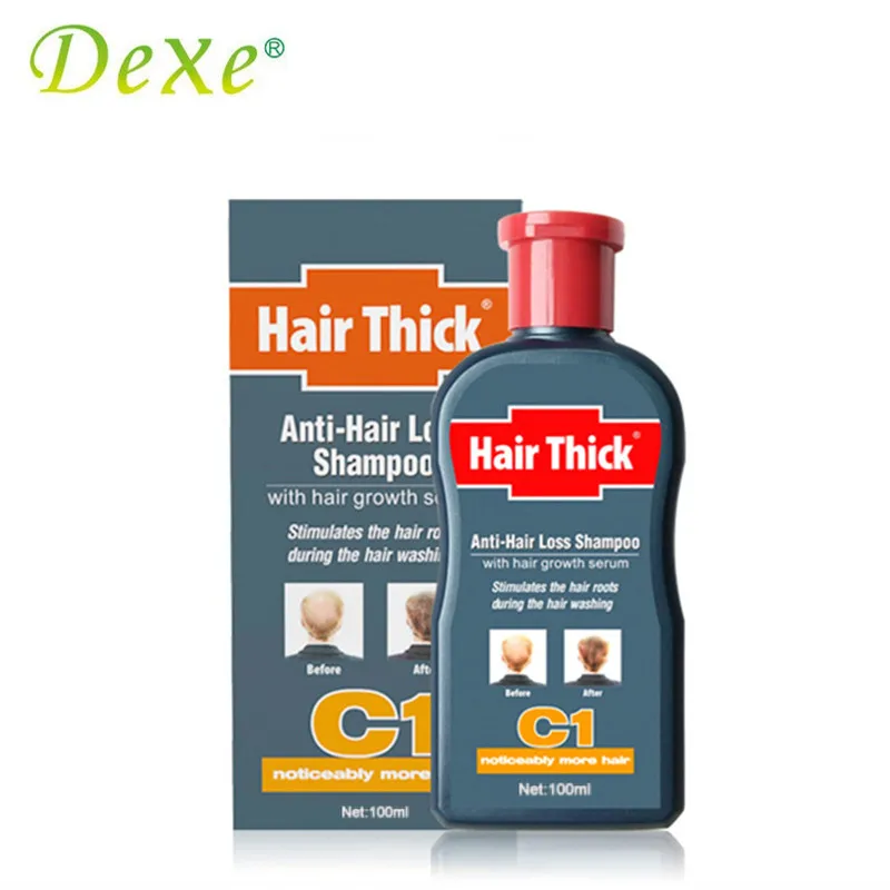 Dexe 100ml C1 Anti-hair Loss Shampoo with Hair Growth Serum Hair Loss Products Oil Control Anti-dandruff Relieve Itching Unisex