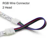 5pcs 10pcsp/lot 10mm 4pin DC connecteur de fil d'alimentation Jack bornes de câble femelle pas de soudure pour 3528 5630 5050 RGB LED bande lumineuse ► Photo 2/6