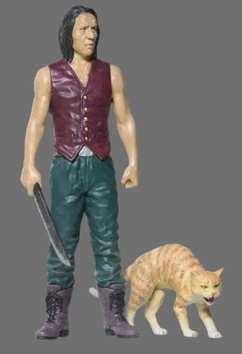 

1/24 Scale 75mm Resin figure man and cat
