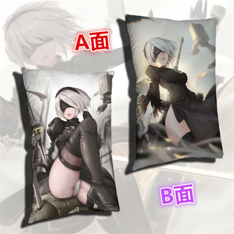 Вау! Новая Аниме игра NieR:Automata подушка 40*60 см 3D узор YoRHa 2B 2A 9S emil наволочка