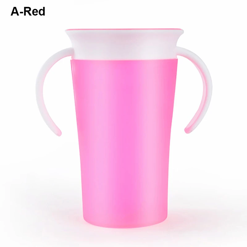 1 X Spill Free Drinking Cup New Hot Sale 1 Pcs Trainer Cup Toddler Training Drinking Anti Spill Kids Chew Proof 360 Degree