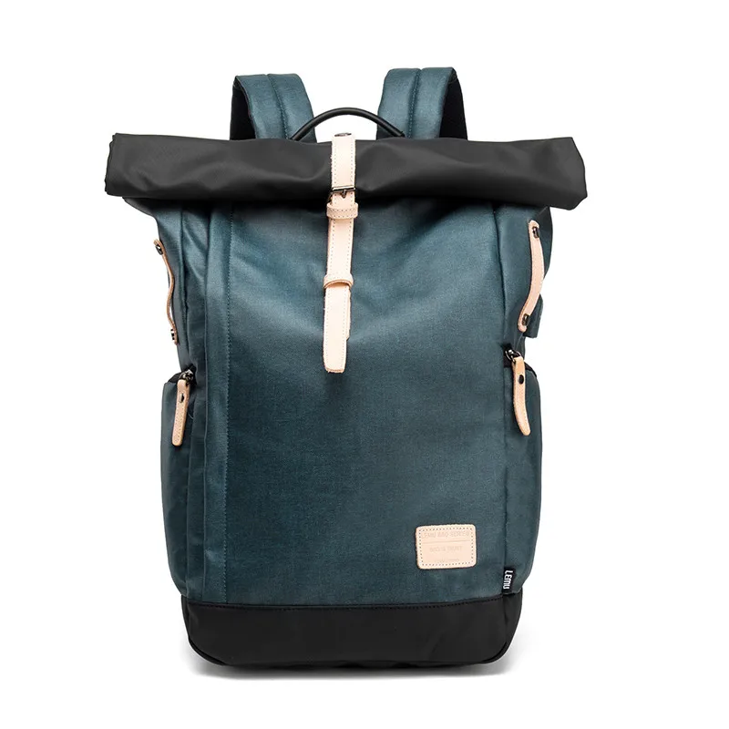  Men Backpack 15.6 Inch Laptop Backpacks Multifunction Oxford Large Travel Bag Male School Student B