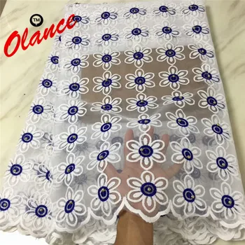 

Big sales! White background and colourful Flowers design with Golden Beads Dress fabric PF129 Wholesale Tulle Lace Fabric