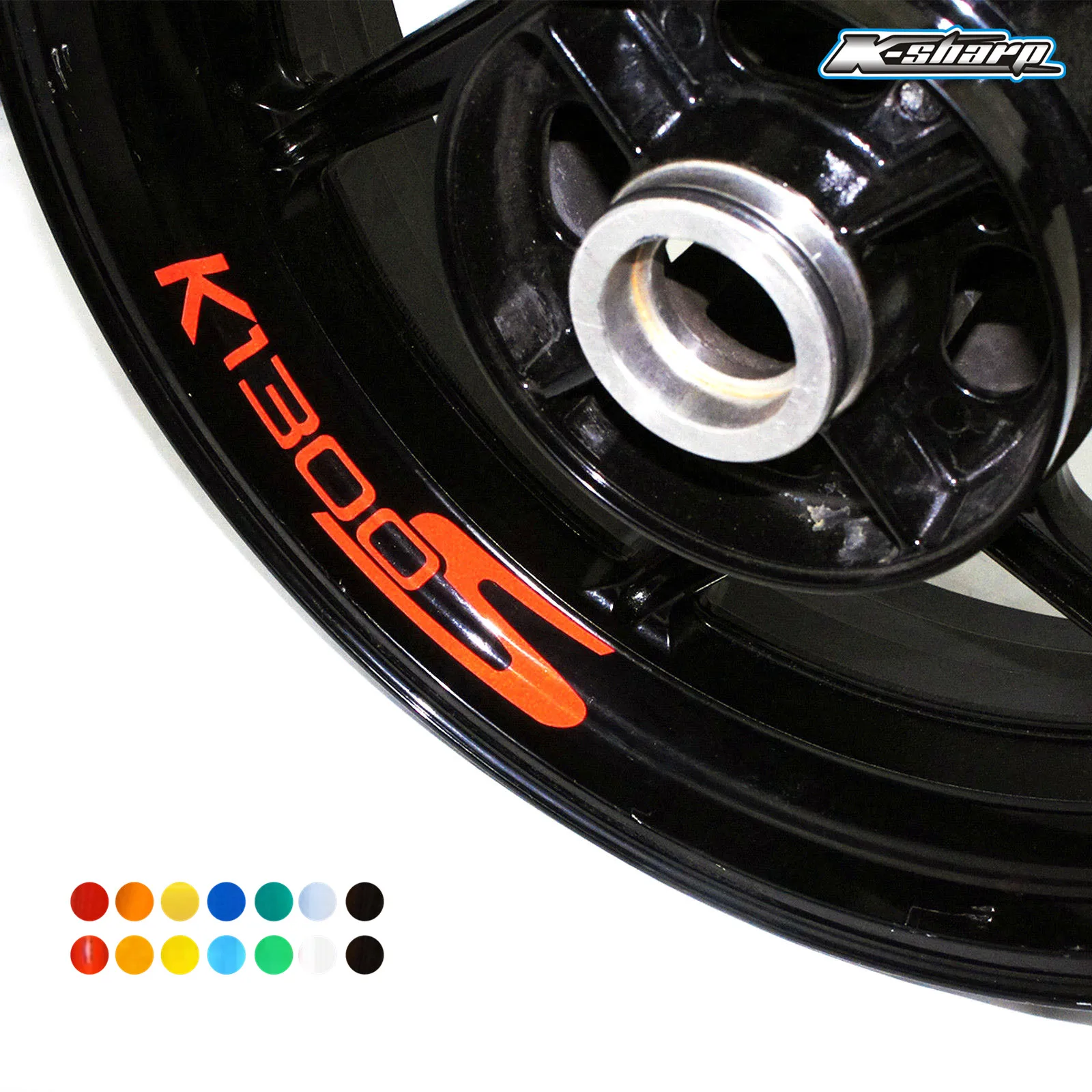 8 X Custon Interno Rim Decalcomanie Wheel Riflettente Adesivi Segno Strisce Fit Bmw K1300S