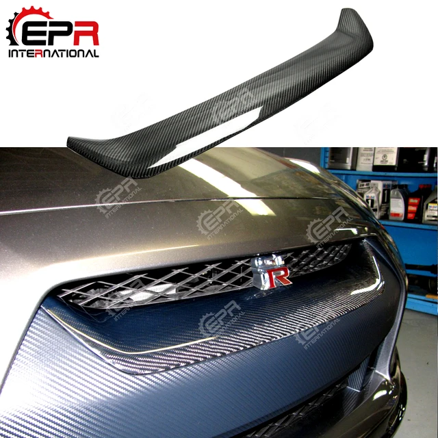 Car-styling For Nissan R35 GTR Carbon Fiber OEM Front Grille Glossy Carbon  Bumper Grill Mesh Trim Tuning Body Kit For GTR R35 - AliExpress