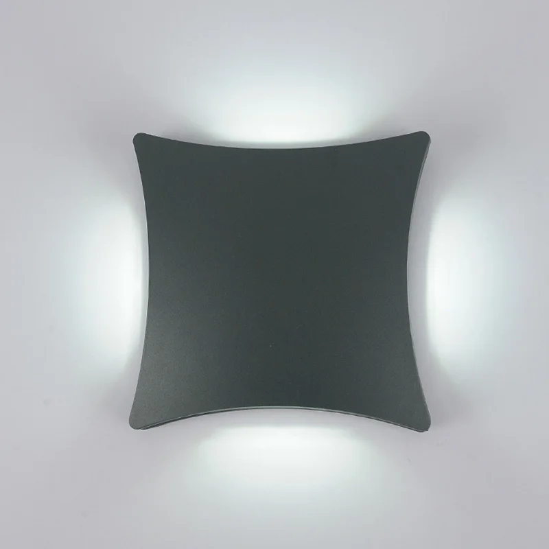

Waterproof Outdoor Lighting Surface Mounting UP DOWN LEFT RIGHT Lights Painted Dark Grey / Black Color Aluminium Finished Lamp