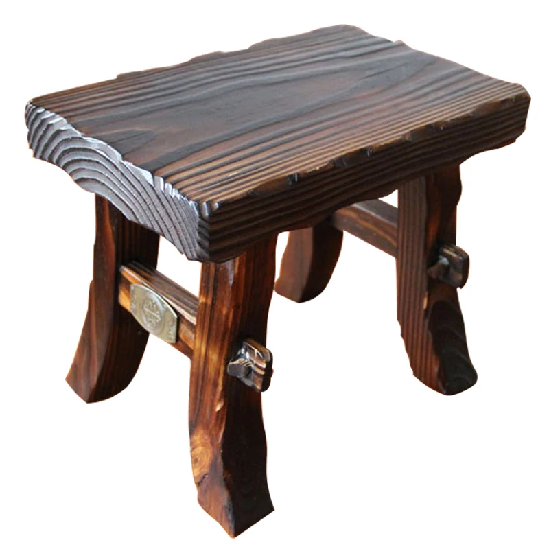 Thicken home retro wood stool adult children's stool living room change
shoe bench