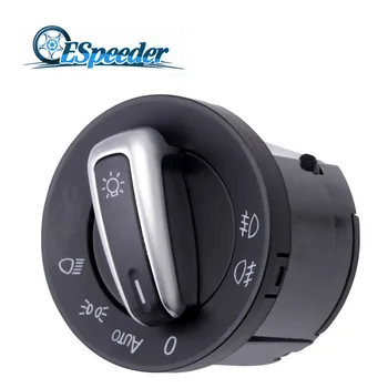 

ESPEEDER Headlight Fog Light Control Switch Replacement Car Accessories For Golf Jetta MK5 MK6 GTI Passat B6 B7 Touran Tiguan