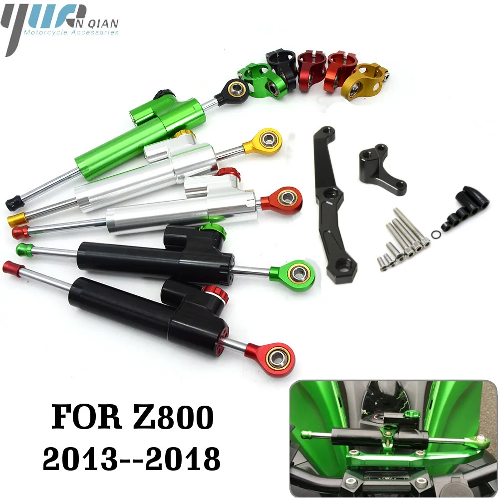 

Motorcycle Accessories Adjustable Dampe Linear Reversed Steering Damper with bracket For Kawasaki Z800 z 800 2013 2014 2015 2016