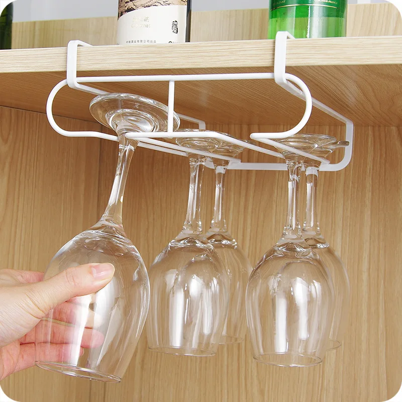 

Wine Glasses Holder Rack Kitchen Bar Wall Hanging Champagne Wine Rack Glass Cup Holder Kitchen Organizer