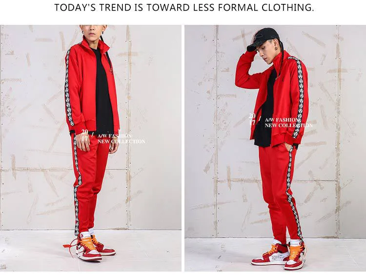 Aolamegs Harem Pants Men Side Graphics Print Retro Pants Elastic Waist Track Pants Trousers Mens Fashion Joggers Sweatpants New (11)