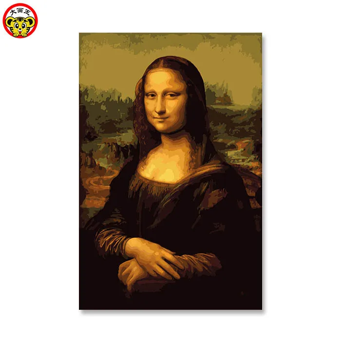 Картина по номерам художественная краска Da Vinci Mona Lisa beauty Digital Diy масло декор стен