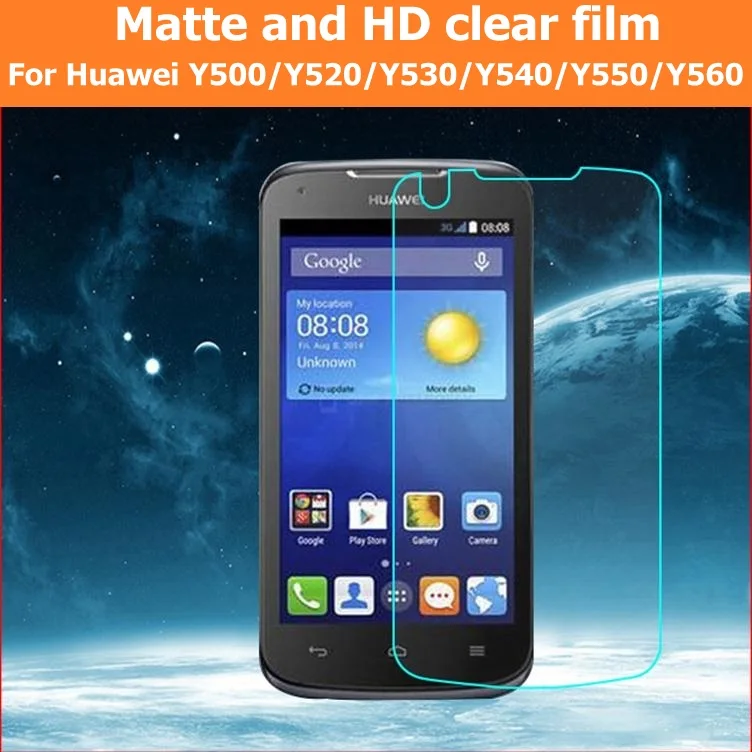 HD прозрачная глянцевая пленка для Huawei Y500 Y520 Y530 Y540 Y550 Y560 матовая Антибликовая