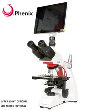 

Phenix Professional Microscope 40X-1600X Trinocular Biological Microscope 9.7'' LCD Screen with 5mp Digital Camera for Students