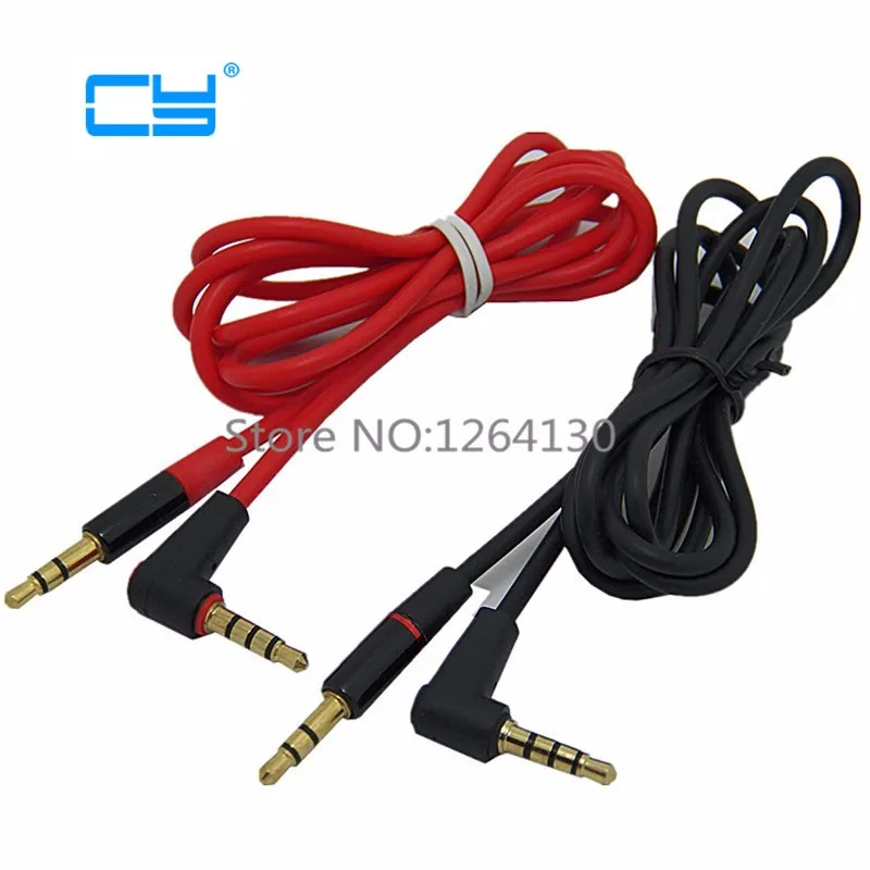 

4FT 90 Degree Angled Short 3 pole 3.5mm to 3.5mm Audio Cable Plug jack 3.5 male to male Car Sound Wire headphone for iPhone MP3