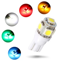 Цельнокроеное платье сигнальная лампа T10 Led W5W 194 168 светильник лампы для Авто Красный сине-белые зеленый желтый просвет обратный светильник 12V