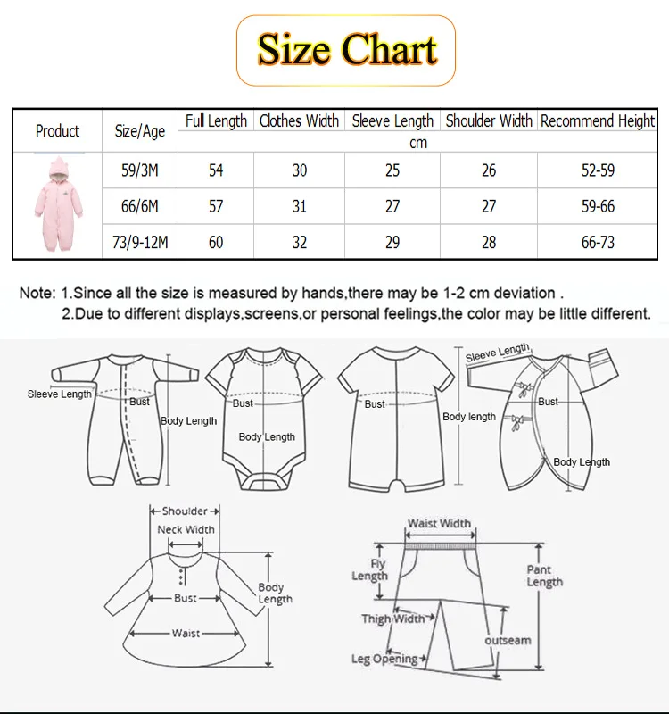 High Quality Thick Cotton Baby Rompers Long Sleeve Baby Outfits