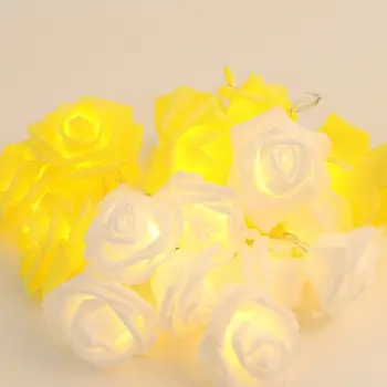 

LED Rose Lamp String Ins Girl Bedroom Fresh Decoration Advertising Light String garland wedding celebration party