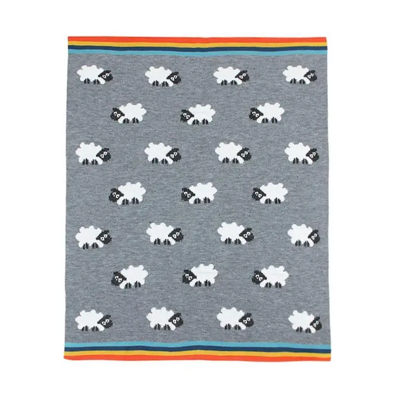 Одеяльца для новорожденных Младенцы трикотажные пеленание Обёрточная бумага кролик дети постельные принадлежности одеяло мягкая теплая