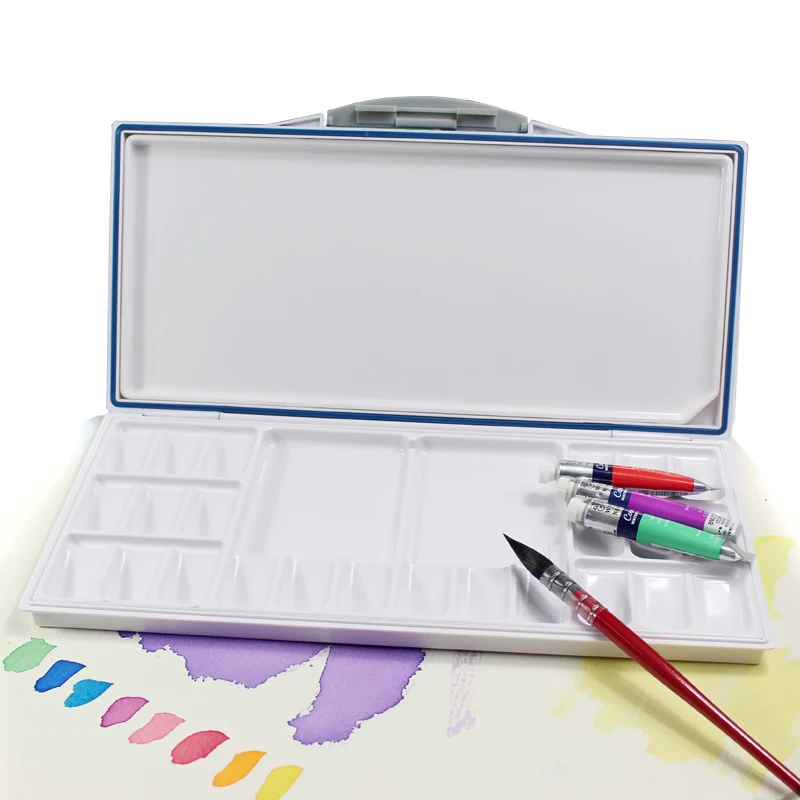 Goede Hoge Kwaliteit Lege Aquarel Palet Verf Blikken Doos voor Professionele Kunst Schilderij Palet Benodigdheden acryl hydraterende