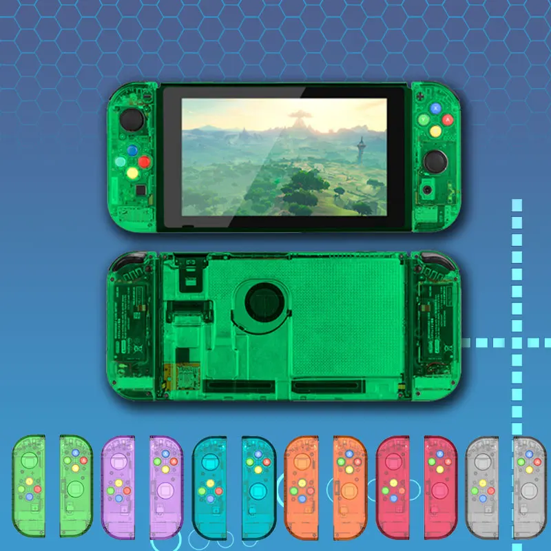 

Replacement Full Set Housing Case for Nintend Switch For NS Switch Controller Joy-Con shell game console switch transparent case