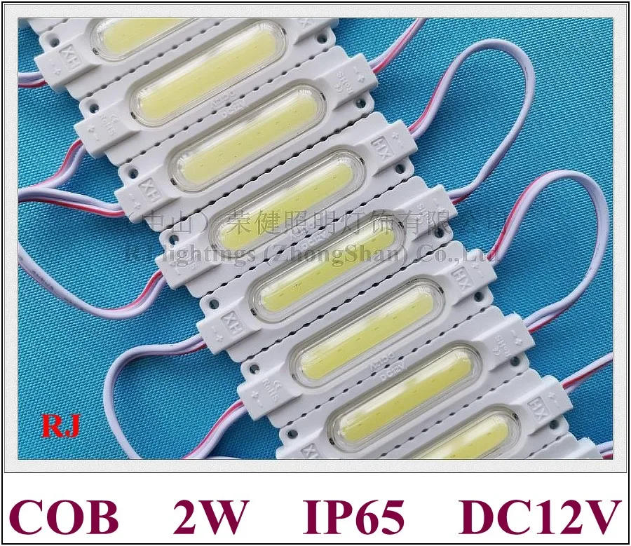 

injection with lens COB LED module waterproof LED back light backlight for sign channel letter DC12V 2W IP65 CE ROHS