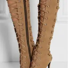 Узкая полоса Бретели для нижнего белья Римские сандалии Для женщин на высоком каблуке Женские сандалии пикантные Высокие каблуки красивые туфли с декоративными вырезами повязки Женская летняя обувь