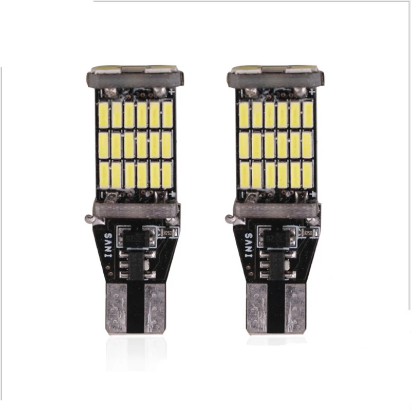 Yue Yi Shangpin1Pcs 401412VT15W16WLED лампы заднего хода 920 921 912 Canbus 45SMD подсветка LED резервного