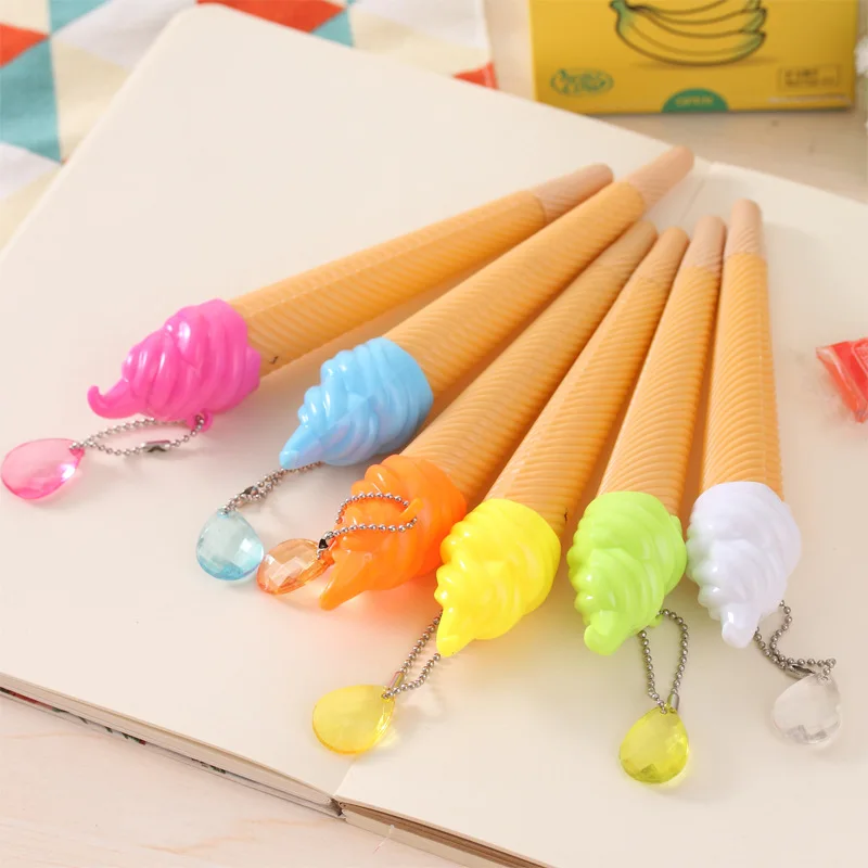 1 шт. креативная ручка для мороженого Kawaii гелевая Caneta материал Escolar канцелярские