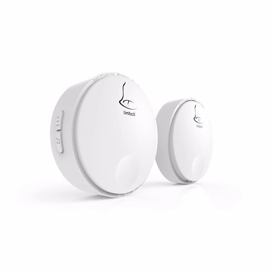 

Home Doorbell Wireless Waterproof IPX7 Self-powered No Battery Smart Home Remote Control 38 Melodies 433.92MHz High Quality