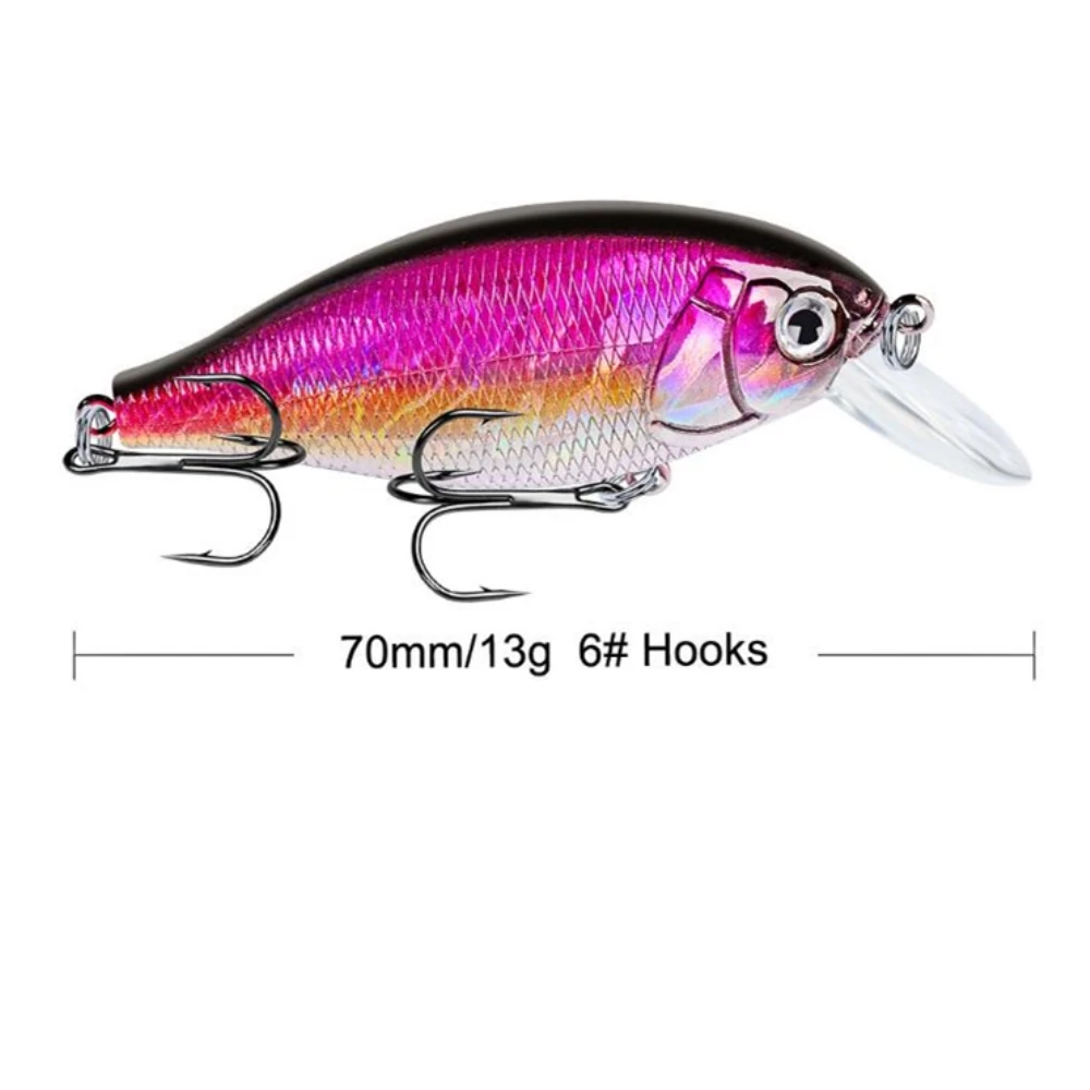 1pcs/lot Crankbait Fishing Artificial Hard Lure 13g 7cm Pesca Swimfish Crank Bait Bass Pike Perch Fishing Lure Wobblers